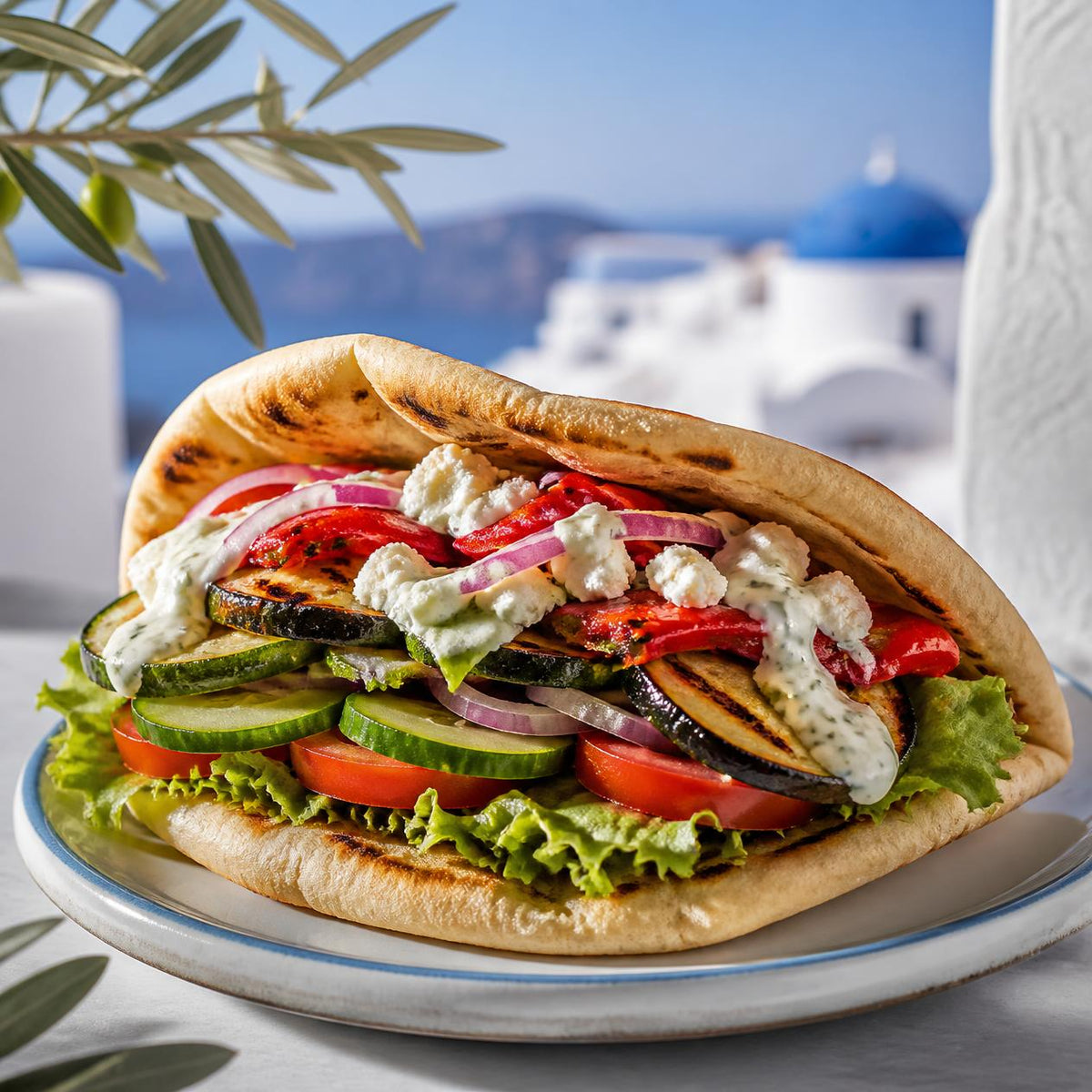 Vegetarische pita