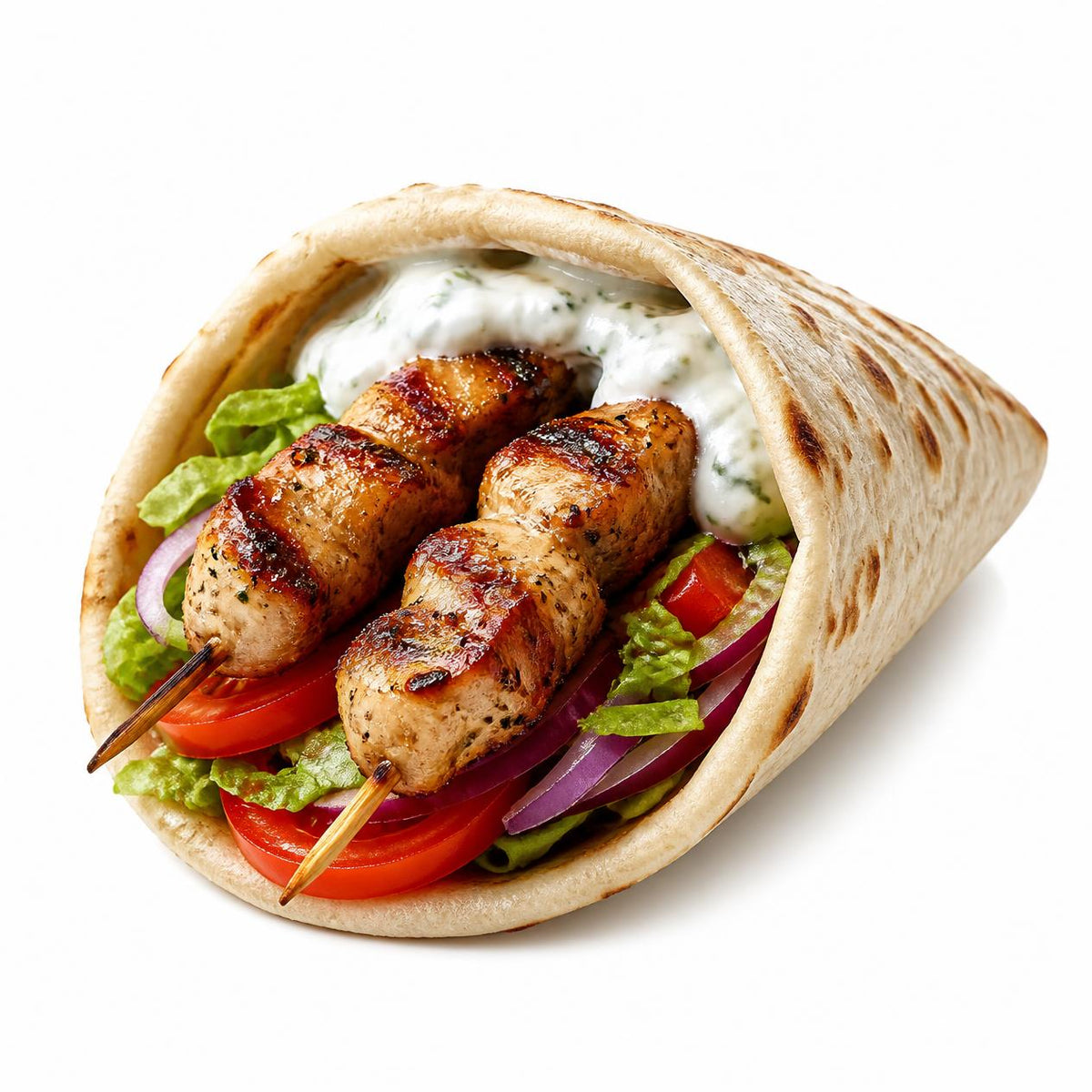Pita Kipsouvlaki (2 kipsouvlaki)