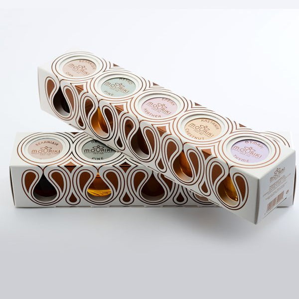 Giftbox met 5 soorten premium honing